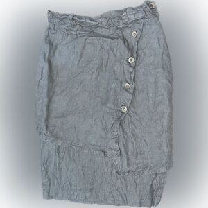 Kenzan Made In Italy Viscose Midi Skirt Gray Women’s EU Size 44